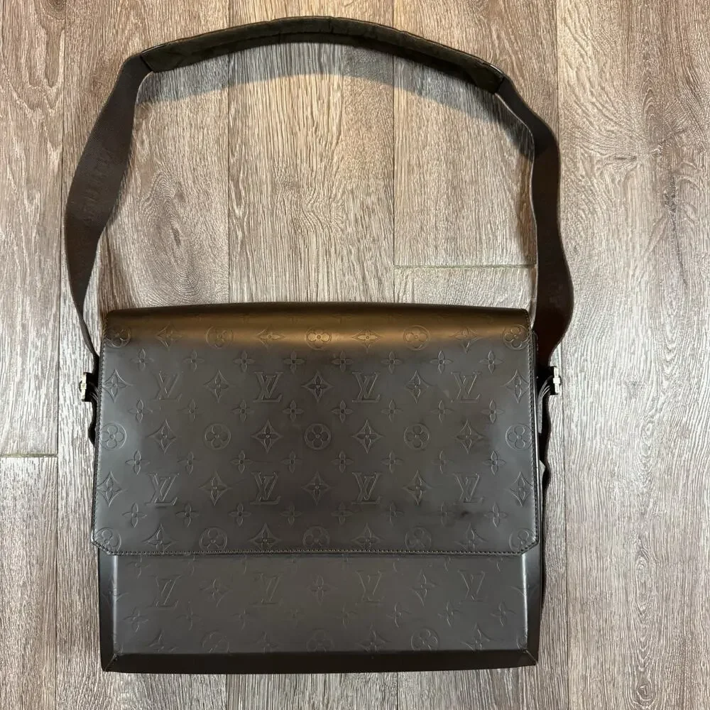 Louis Vuitton Fonzie Handbag Monogram Glace Leather